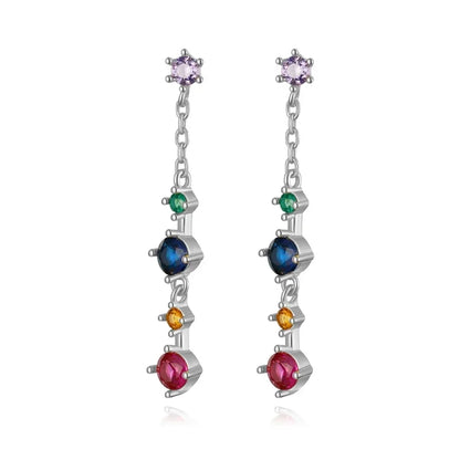 Aretes Largos con Flecos
