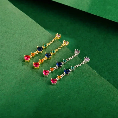 Aretes Largos con Flecos