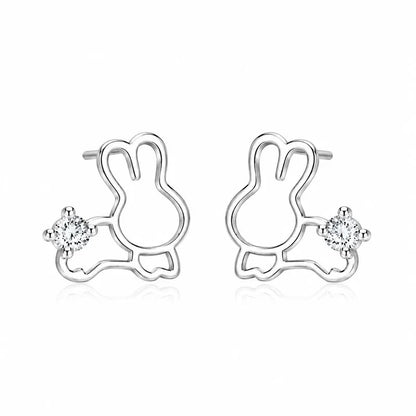 Aretes Conejito con Zirconias