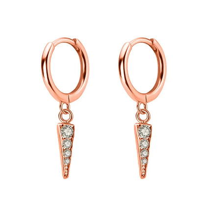 Aretes Triángulo Geométrico con Zirconias