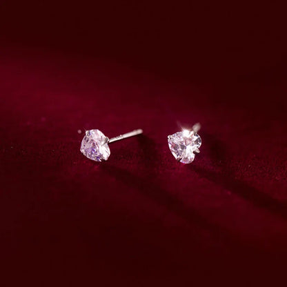 Aretes Mini Corazón Brillante