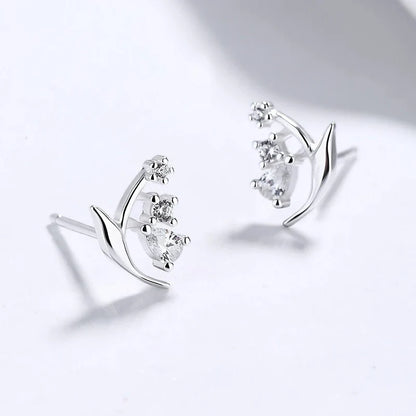 Aretes Lirio de los Valles con Zirconias