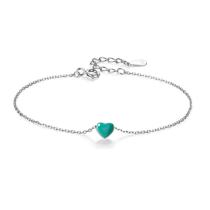 Pulsera Corazón en Rojo, Verde o Rosa