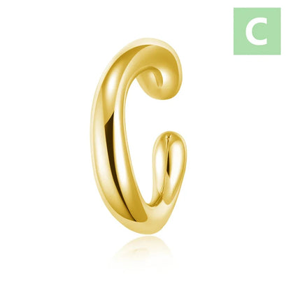 Aretes de Clip Cadena Calada