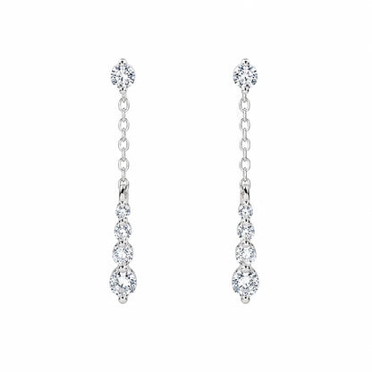 Aretes con Flecos y Zirconias