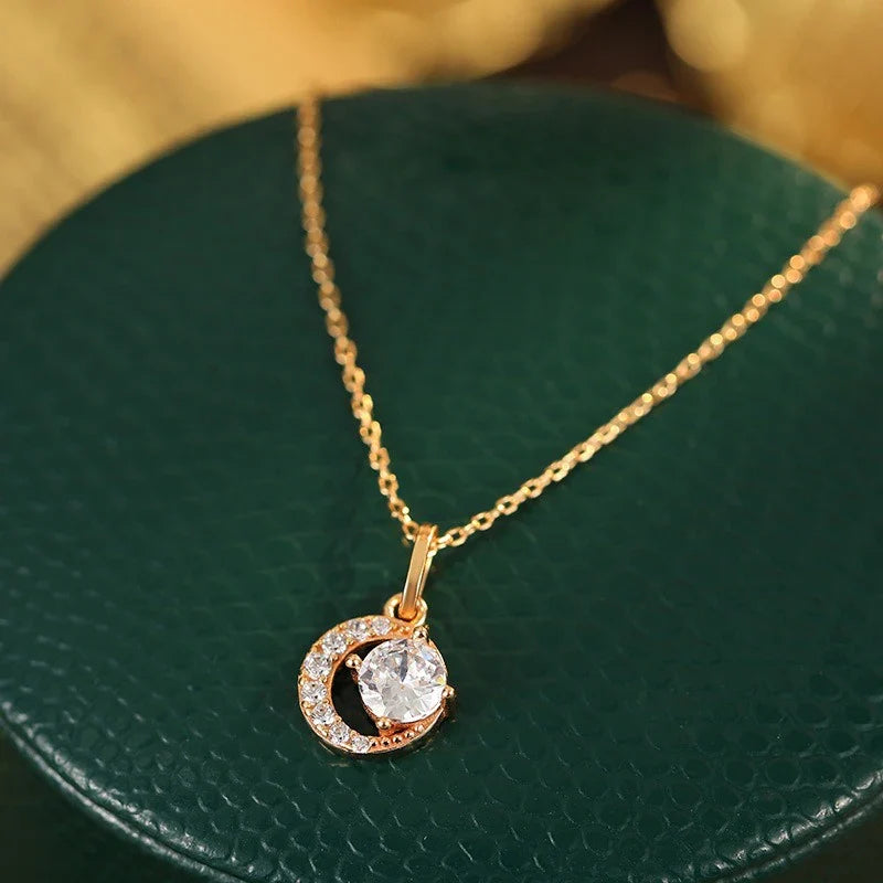 Collar Luna con Zirconias II