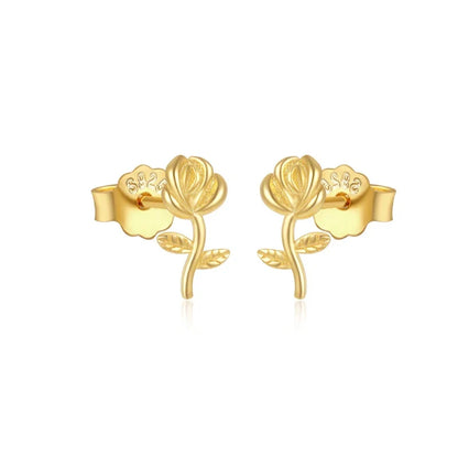 Aretes Estrella y Flor con Zirconias
