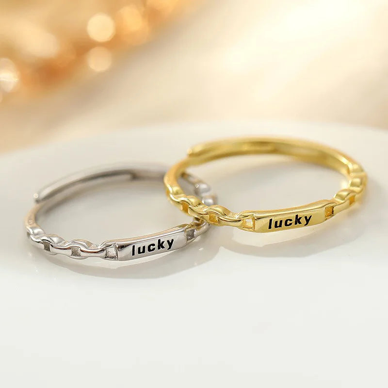 Anillo Lucky Fino Apilable