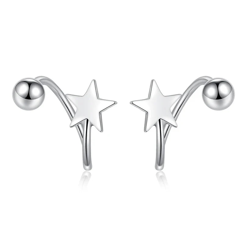 Aretes Estrella en Espiral