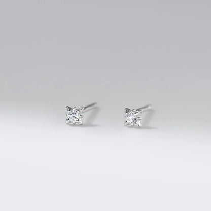 Aretes Estrella de Ocho Puntas con Zirconias