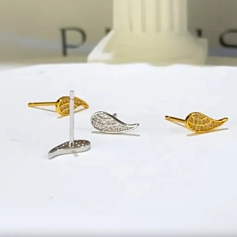 Aretes Ala con Zirconias