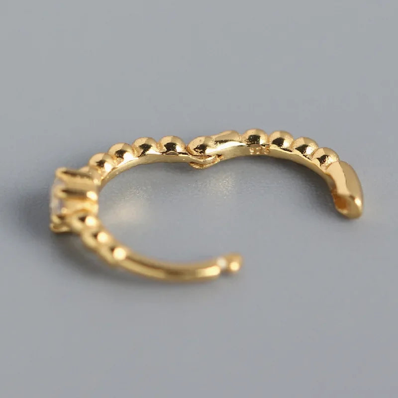 Arracadas Pequeñas Unisex con Zirconia de Color