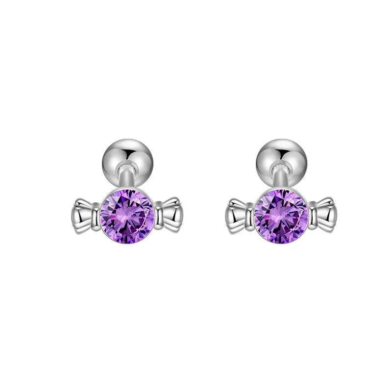 Aretes Caramelo con Zirconias