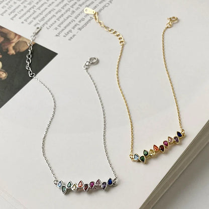 Pulsera Gotas con Zirconias de Colores