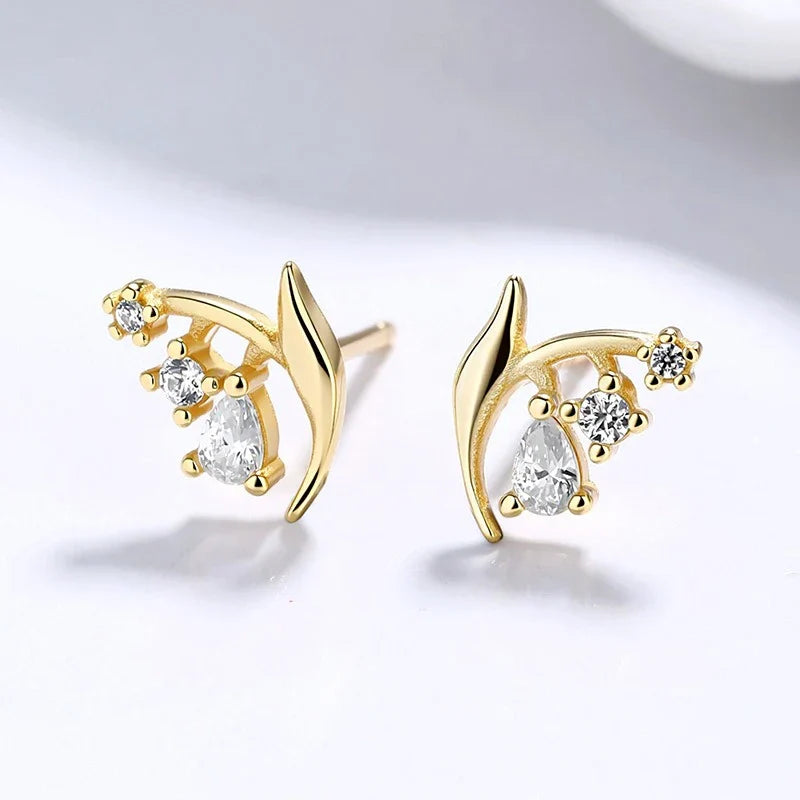 Aretes Lirio de los Valles con Zirconias