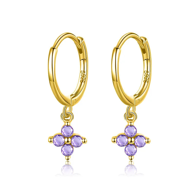 Arracadas con Zirconia en Seis Colores