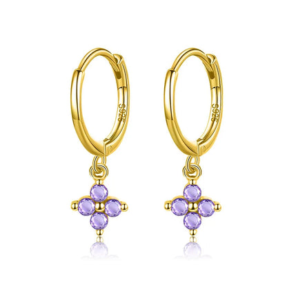 Arracadas con Zirconia en Seis Colores
