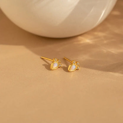 Aretes Zanahoria con Ópalo