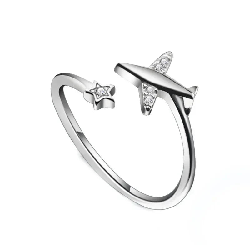 Anillo Abierto con Zirconias