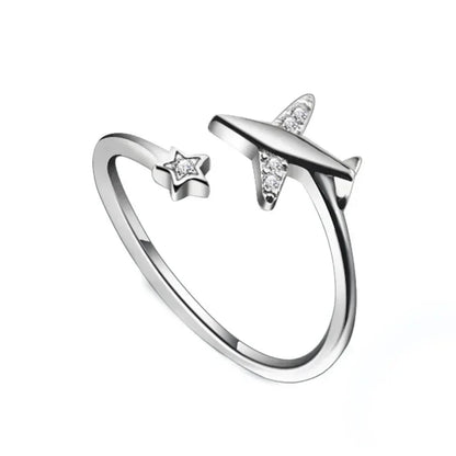 Anillo Abierto con Zirconias