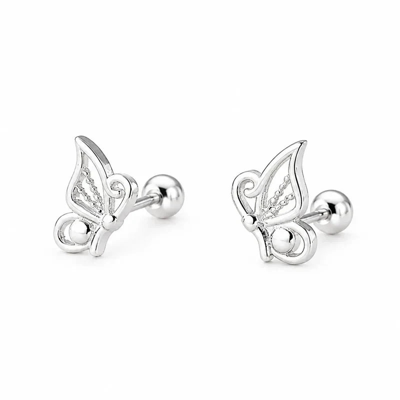 Aretes Alas de Mariposa en Dos Modelos