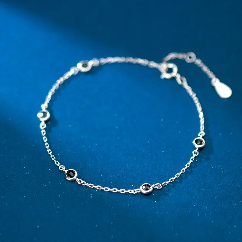Pulsera con Zirconias Redondas