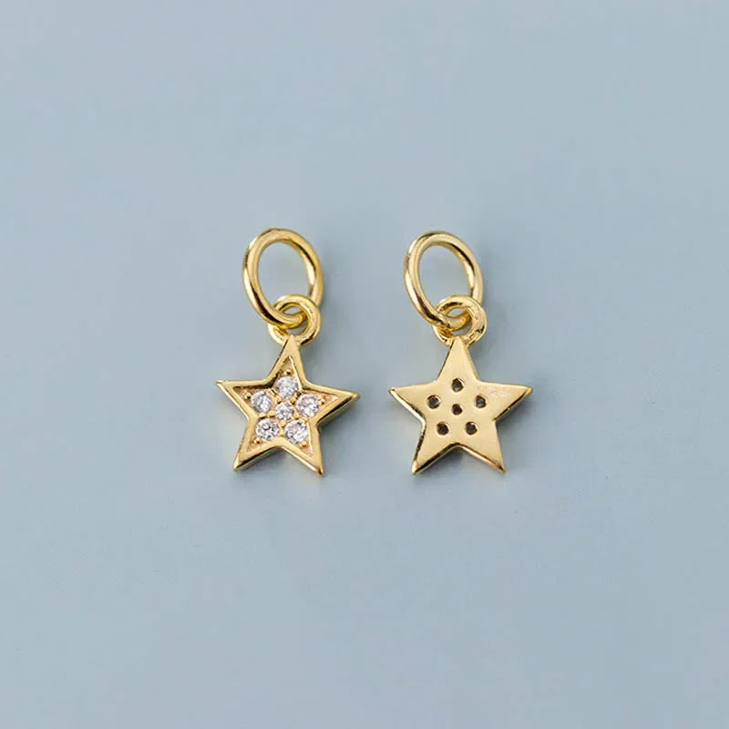 Dije Estrella Pavé en Tres Tonos