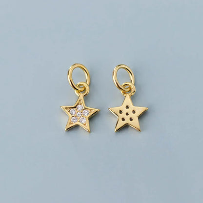 Dije Estrella Pavé en Tres Tonos