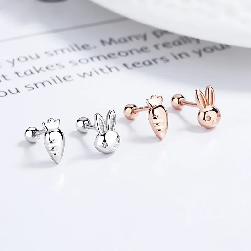 Aretes Conejito y Zanahoria