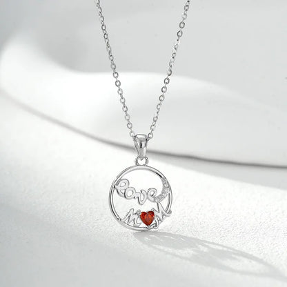 Collar Love Mom con Zirconias