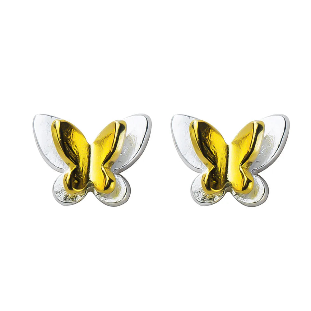 Aretes Mini Corazón Dorado
