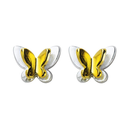 Aretes Mini Corazón Dorado