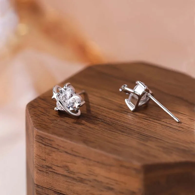 Aretes Corazón Blanco