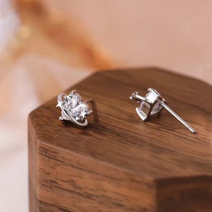 Aretes Corazón Blanco