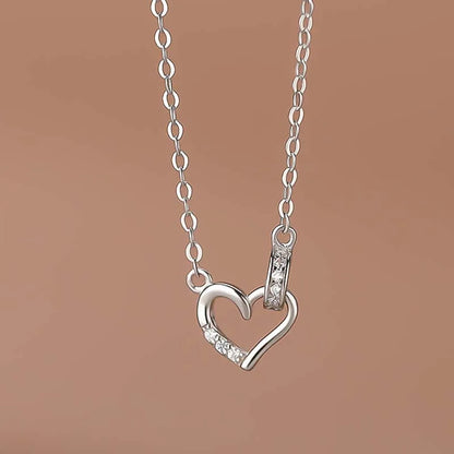 Collar Corazón con Zirconias