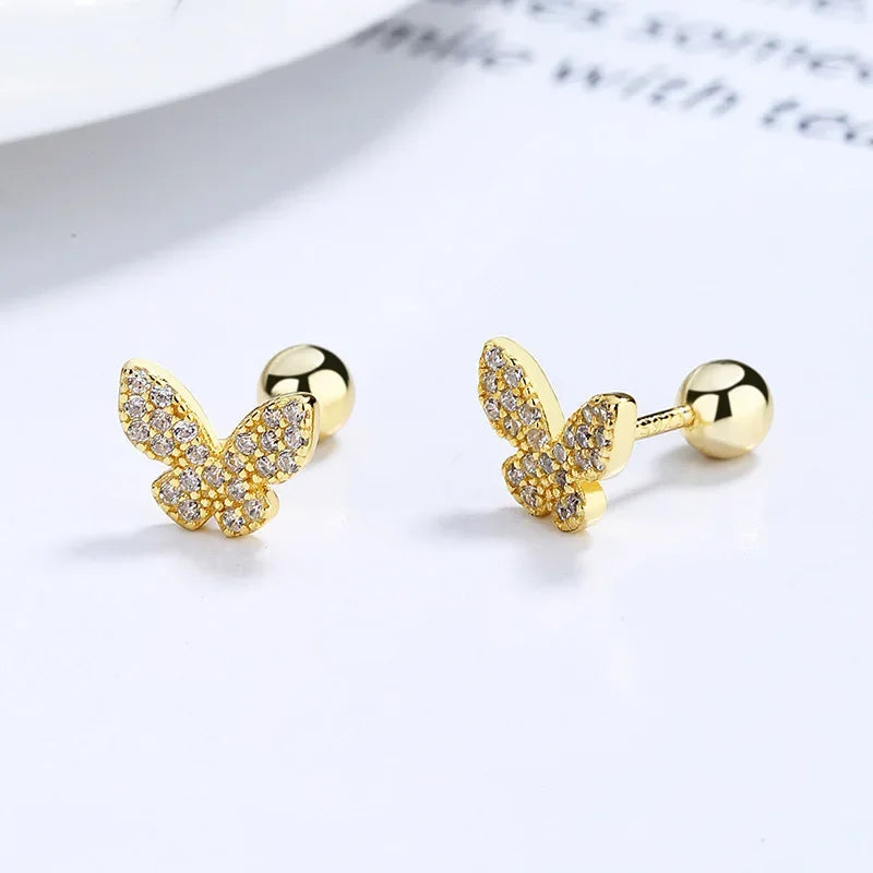 Aretes Mariposa Centelleante