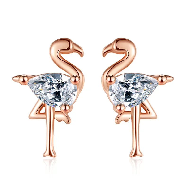 Aretes Mini Conejito con Zirconias
