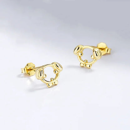 Aretes Perrito Calado