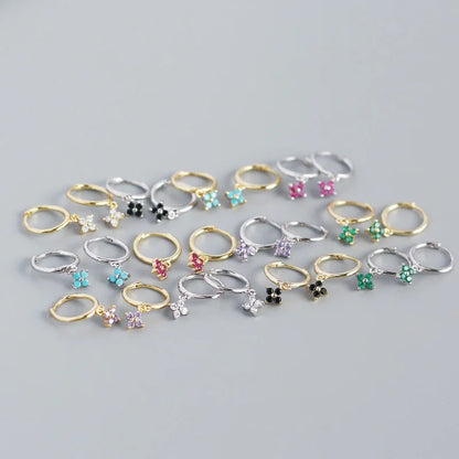 Arracadas con Zirconia en Seis Colores