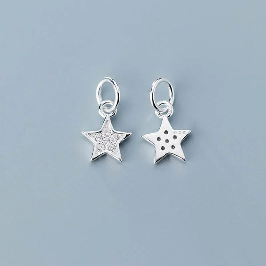 Dije Estrella Pavé en Tres Tonos