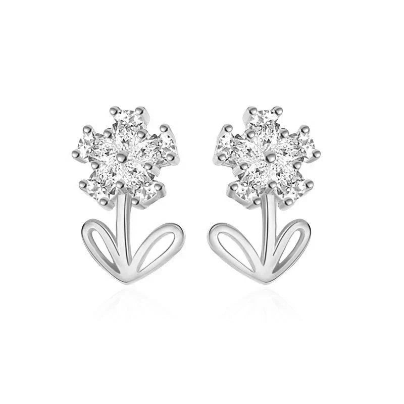Aretes Flor con Zirconias II