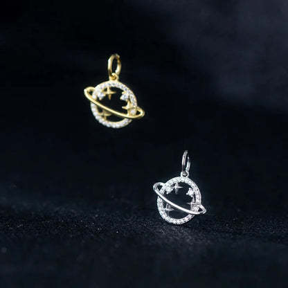 Dije Planeta y Estrella Brillante