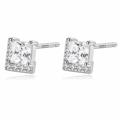 Aretes Zirconia Cuadrada