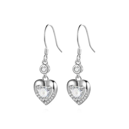 Aretes Corazón Delicado con Zirconias