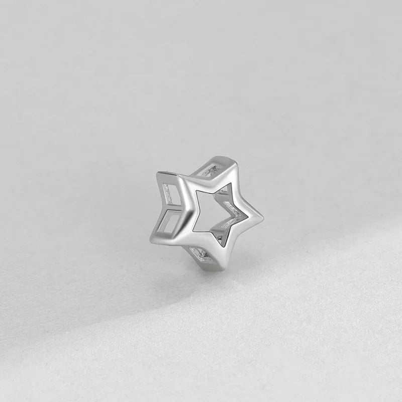 Dije Estrella para Pulsera o Collar en Cuatro Tonos