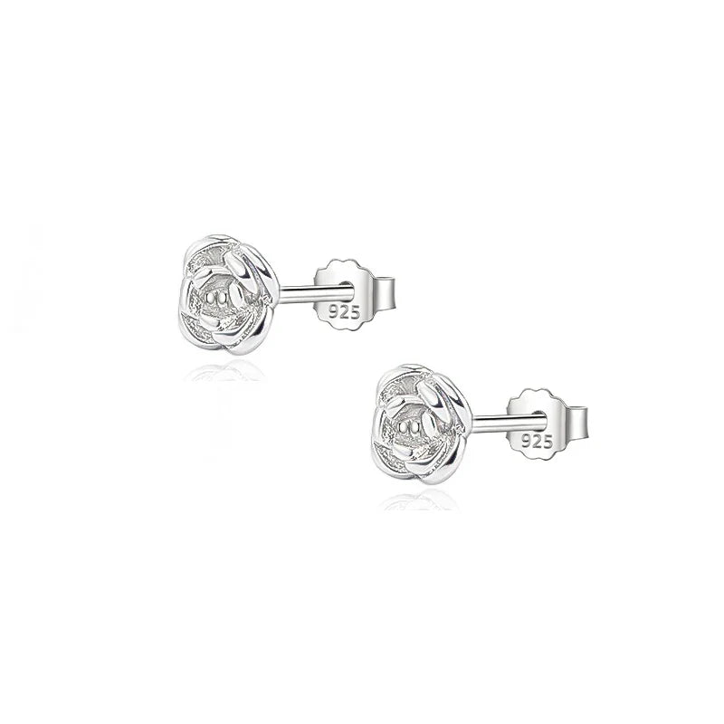 Aretes Flor de Rosa Minimalistas