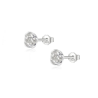 Aretes Flor de Rosa Minimalistas