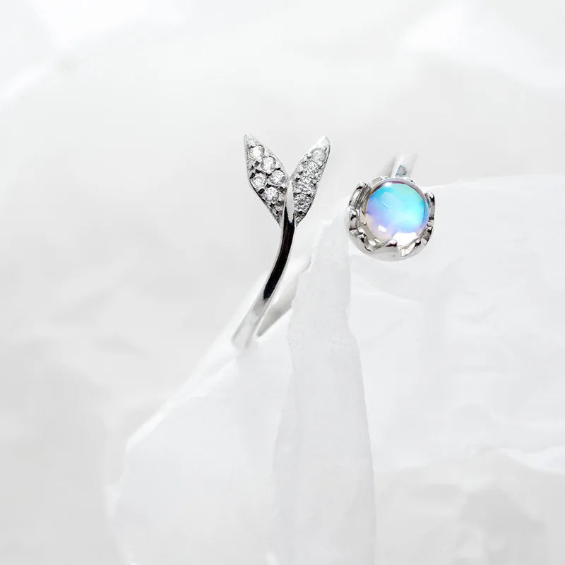Anillo Cola de Sirena Azul