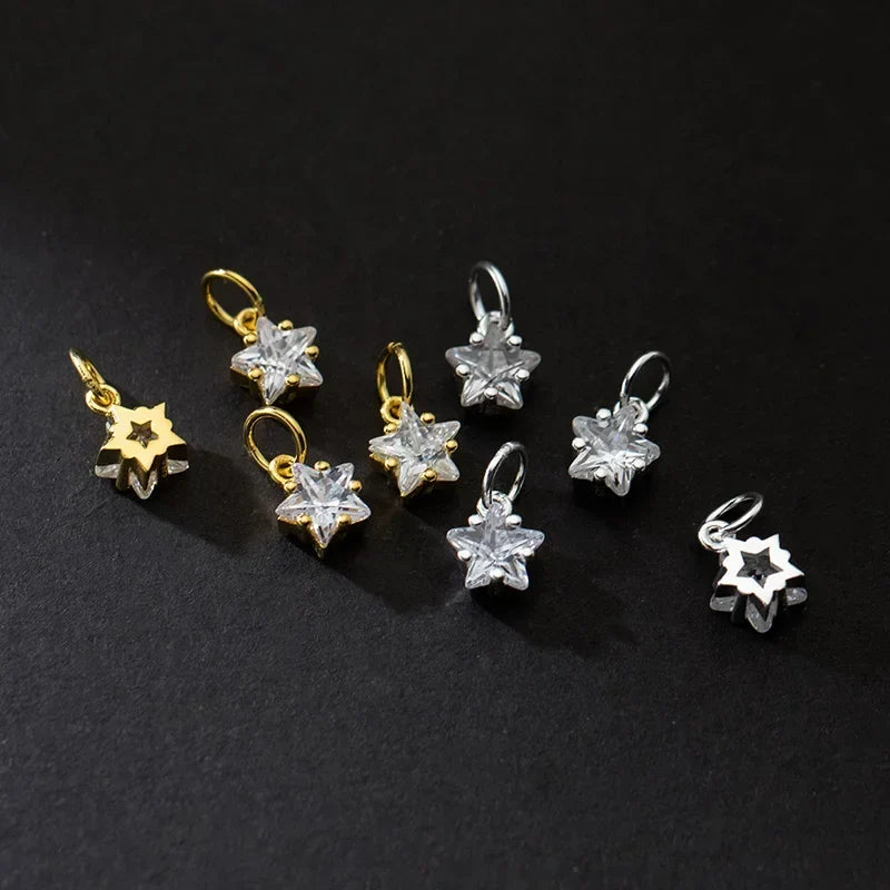 Dije Mini Estrella de 6 mm con Zirconia