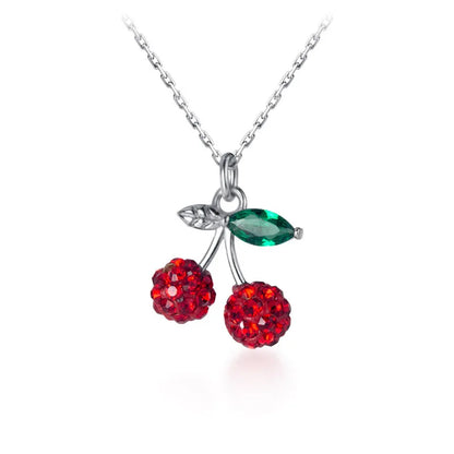 Collar Corto Cereza